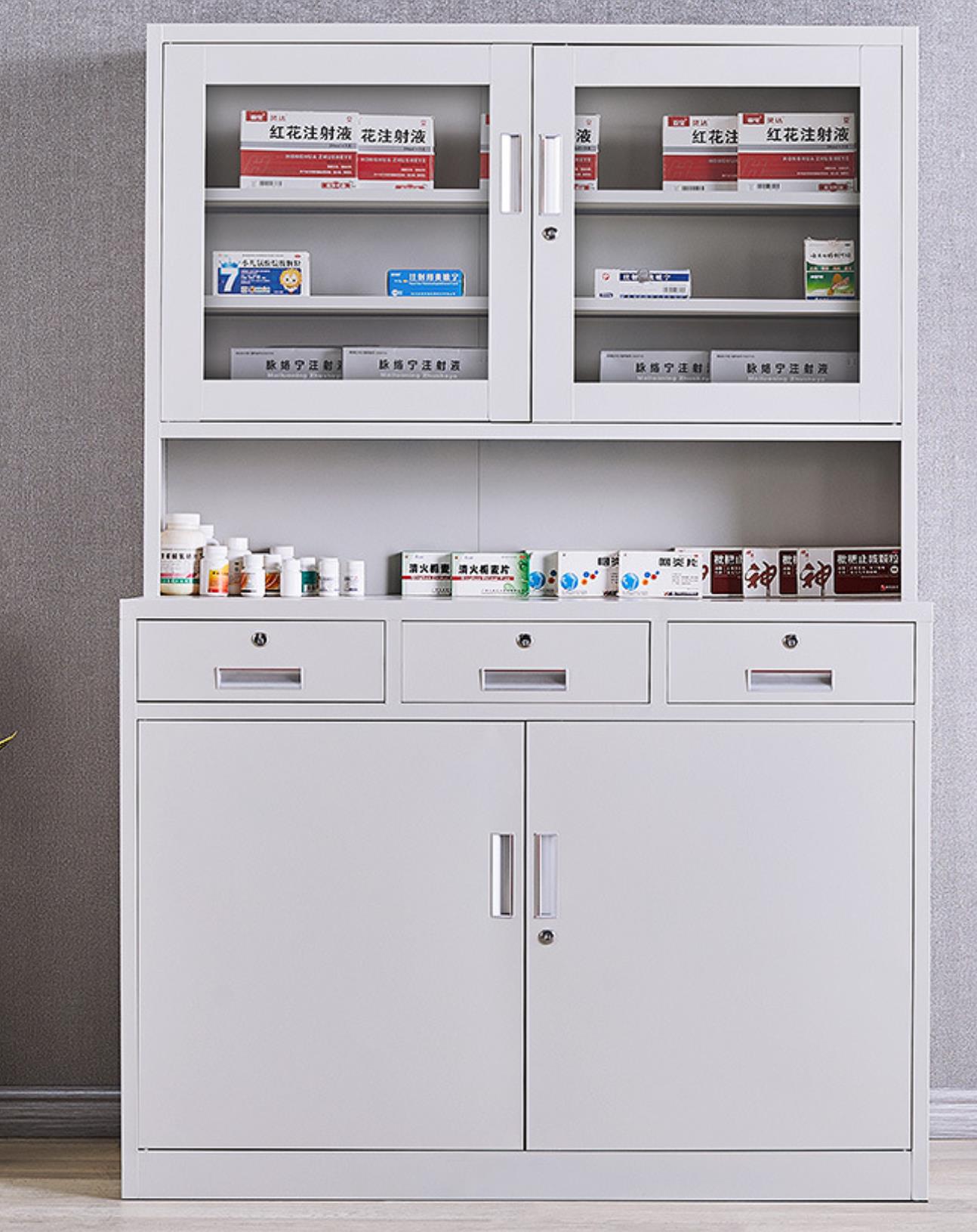 西药柜诊所药架医院配置药品柜调剂柜不锈钢处置台